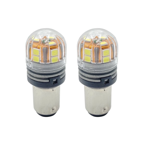 Superior Electric Boat and RV LED Light Bulb - 15LED 10-30V 320 Lumens 2.8W White 1156-27W-D2 - main
